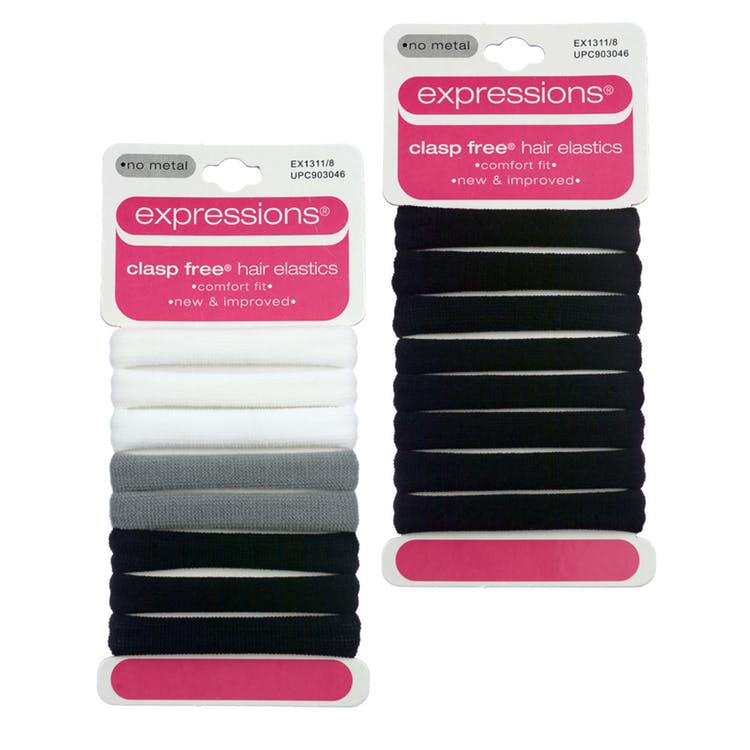 Hair Elastics - Clasp-Free Black 3
