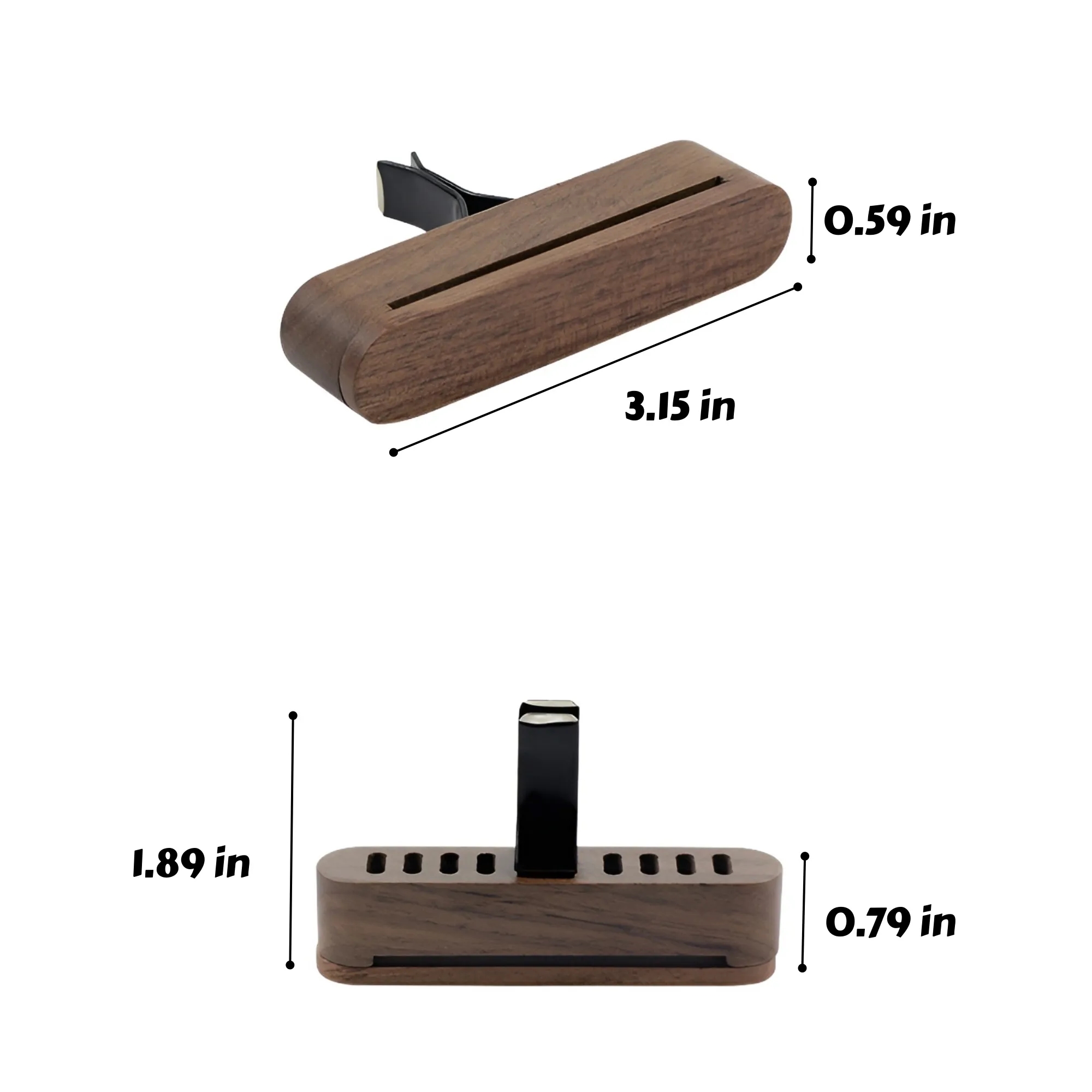 Premium Wood Car Air Freshener Vent Clip 3