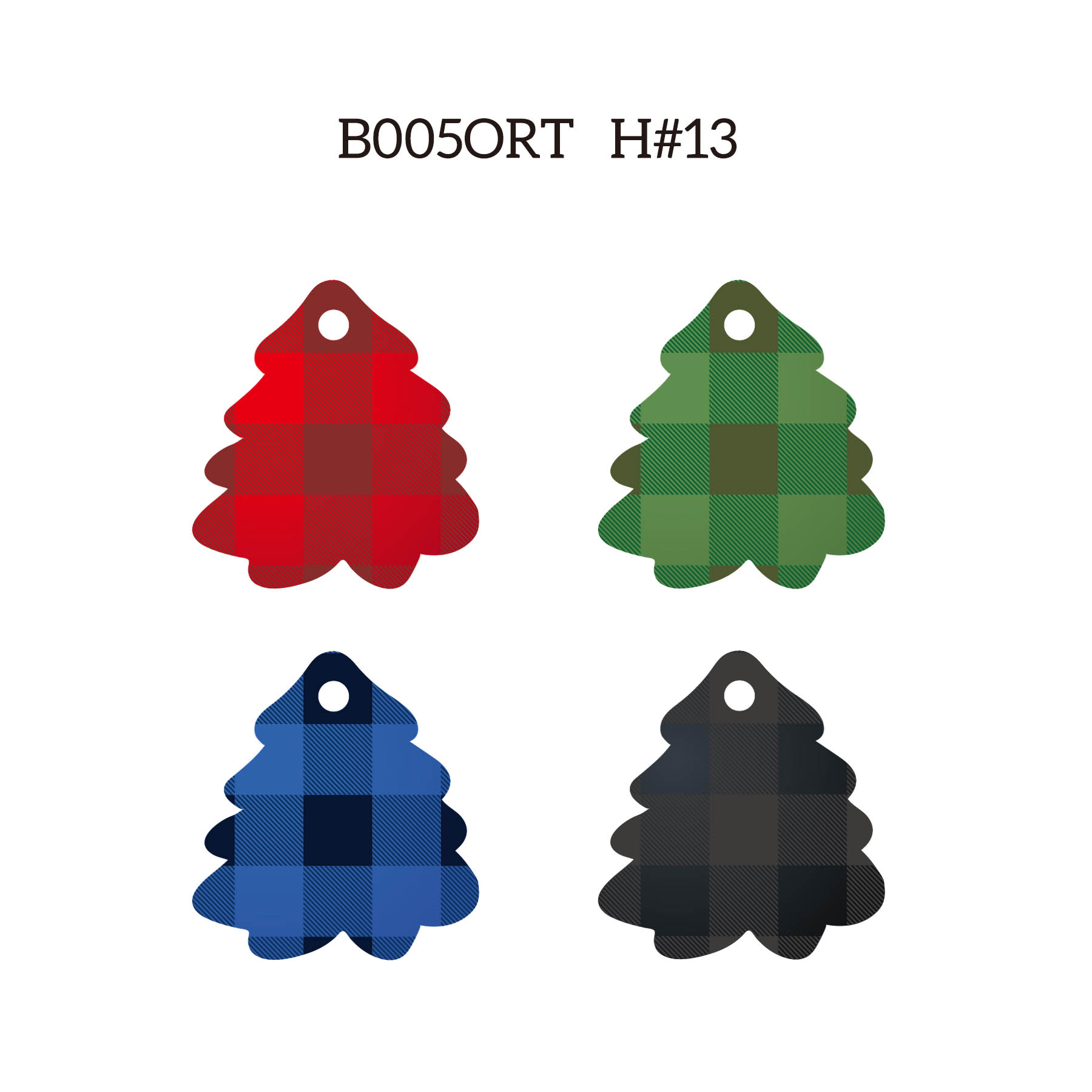 3" Full Color Christmas Ornament - Tree 11