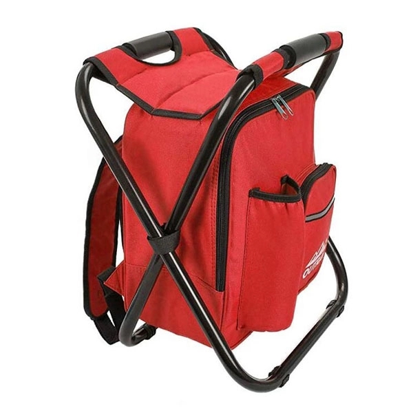 Portable Backpack Stool Cooler Bag Folding Chair 9