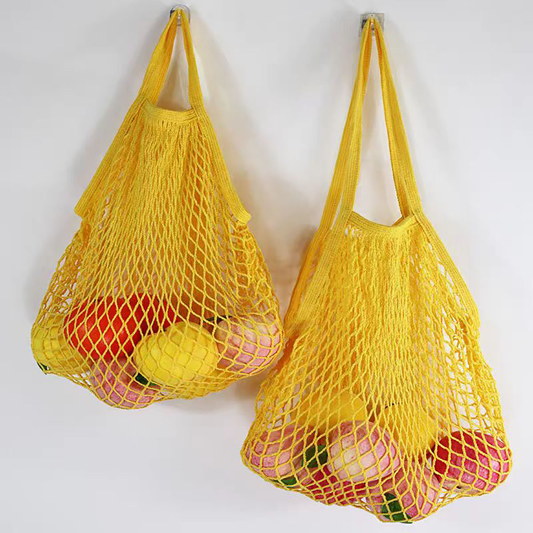 Reusable Mesh Washable Cotton Rope Shopping Bag 7