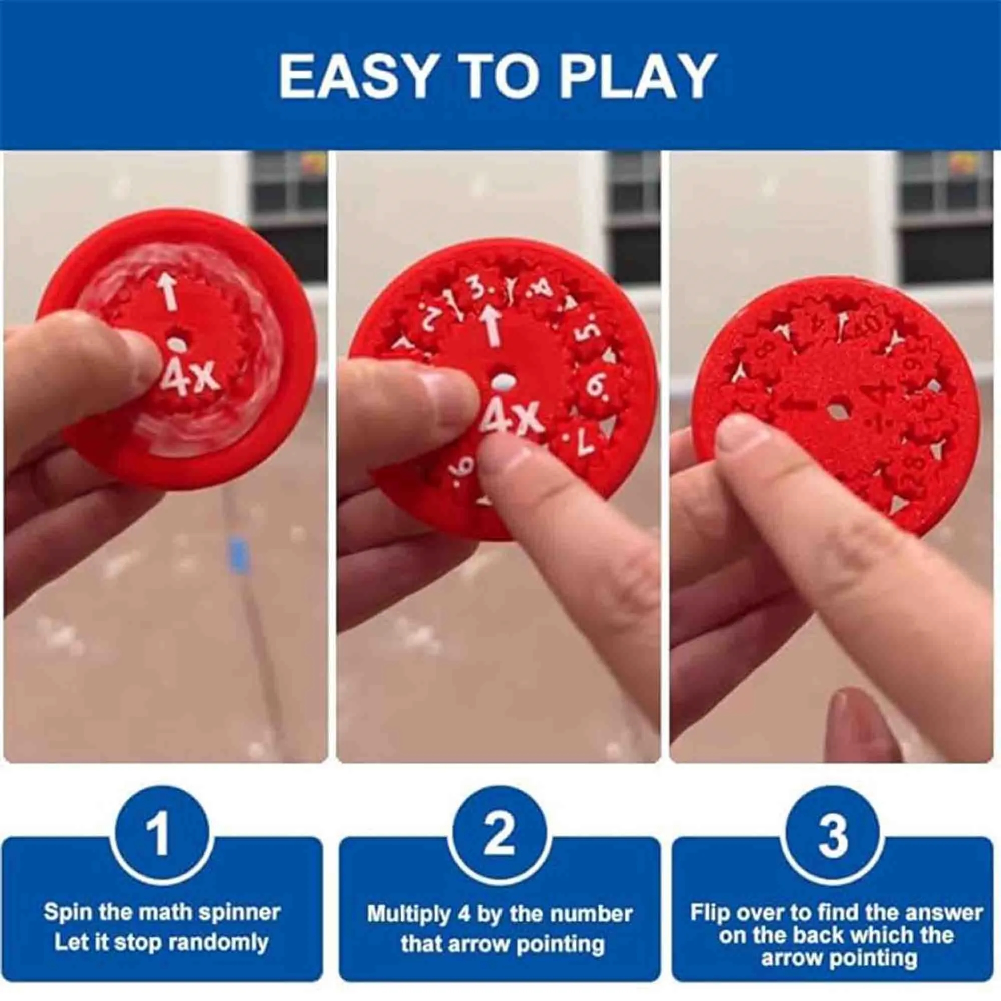 Math Fact Fidget Spinner 3