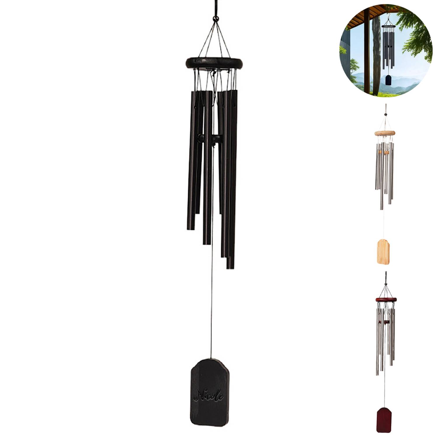 Aluminum Wind Chime Balcony Pendant 2