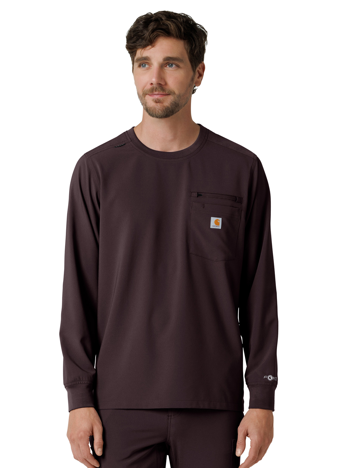 Carhartt Scrubs - Men's Two-Pocket Crew Neck Long Sleeve Scrub Top 20