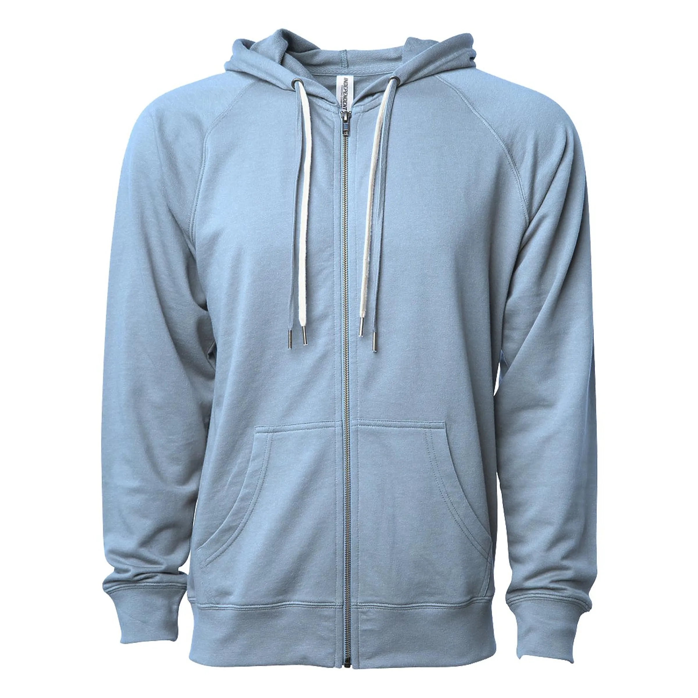 Unisex Lightweight Loopback Terry Zip Hood 13