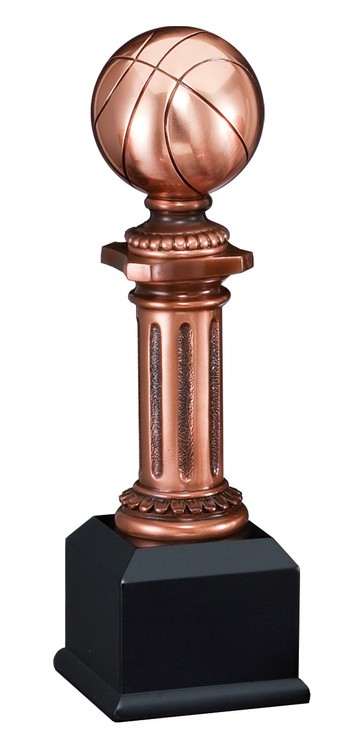 Basketball Electroplated Resin Sculpture 2