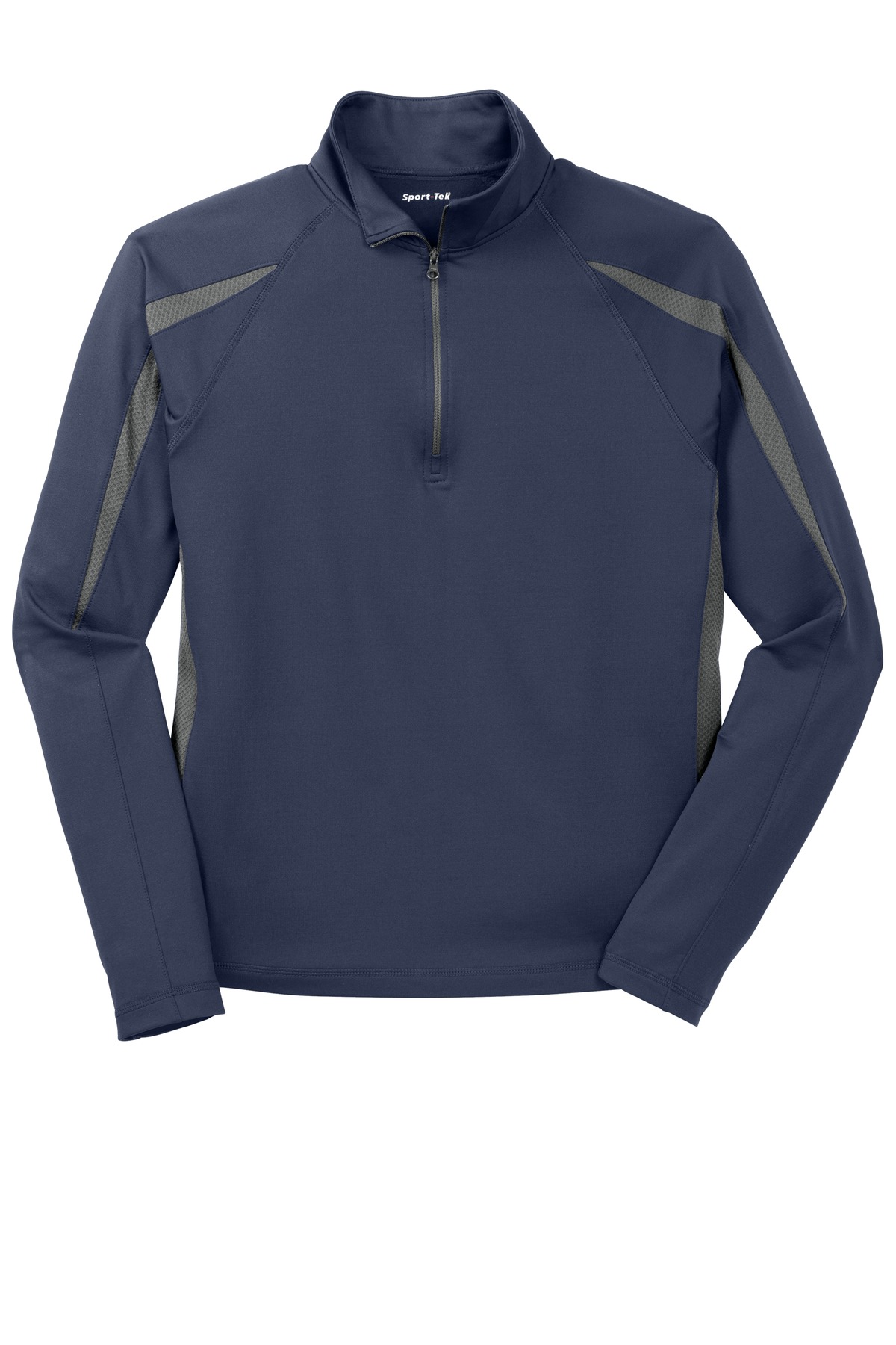 Sport-Tek Sport-Wick Stretch 1/4-Zip Colorblock Pullover. ST851, custom hoodie or sweatshirt with logo imprint 27