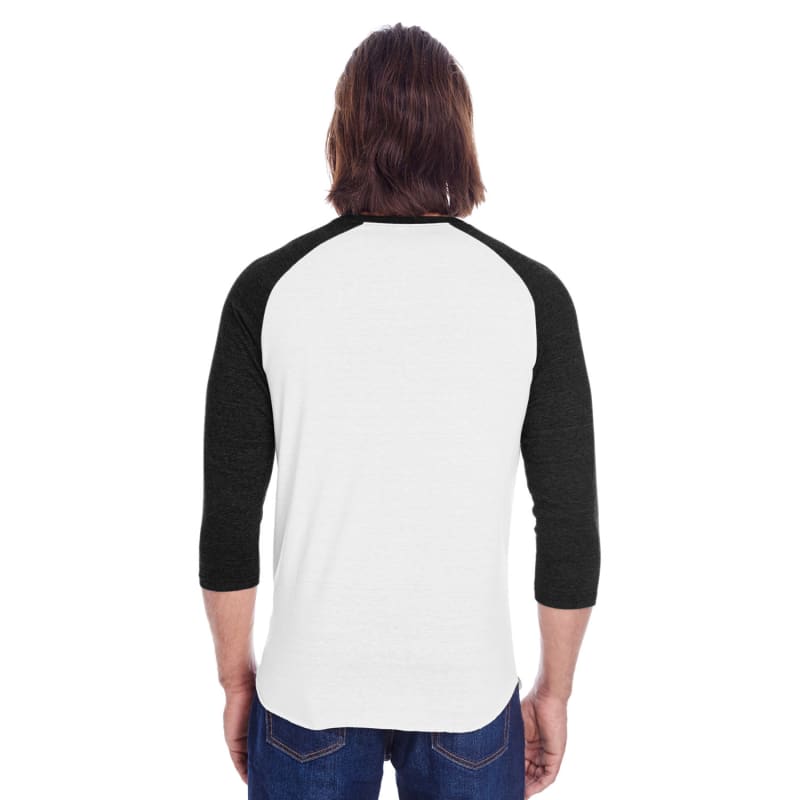 Threadfast Apparel Unisex Triblend 3/4-Sleeve Raglan 22