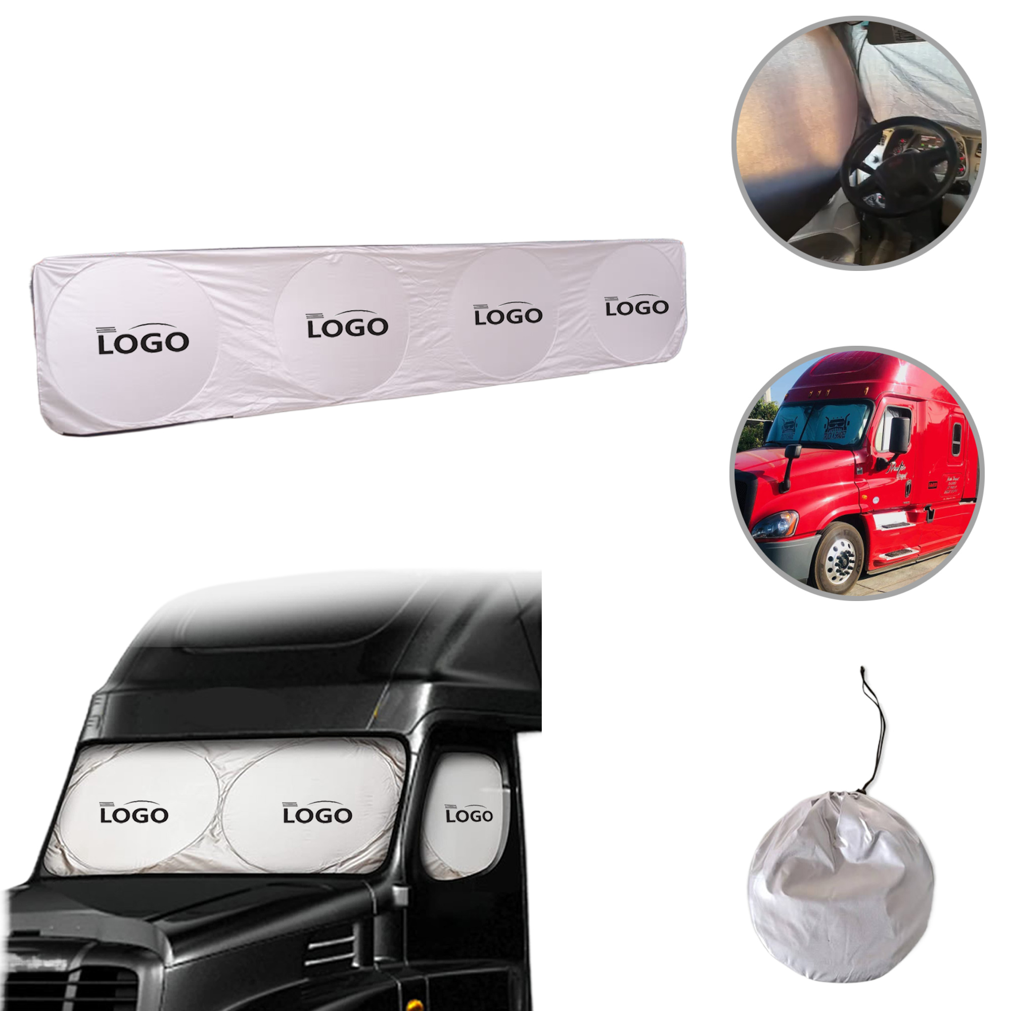 MOQ50 Truck Sunshade Car Screen Protector Cover 3