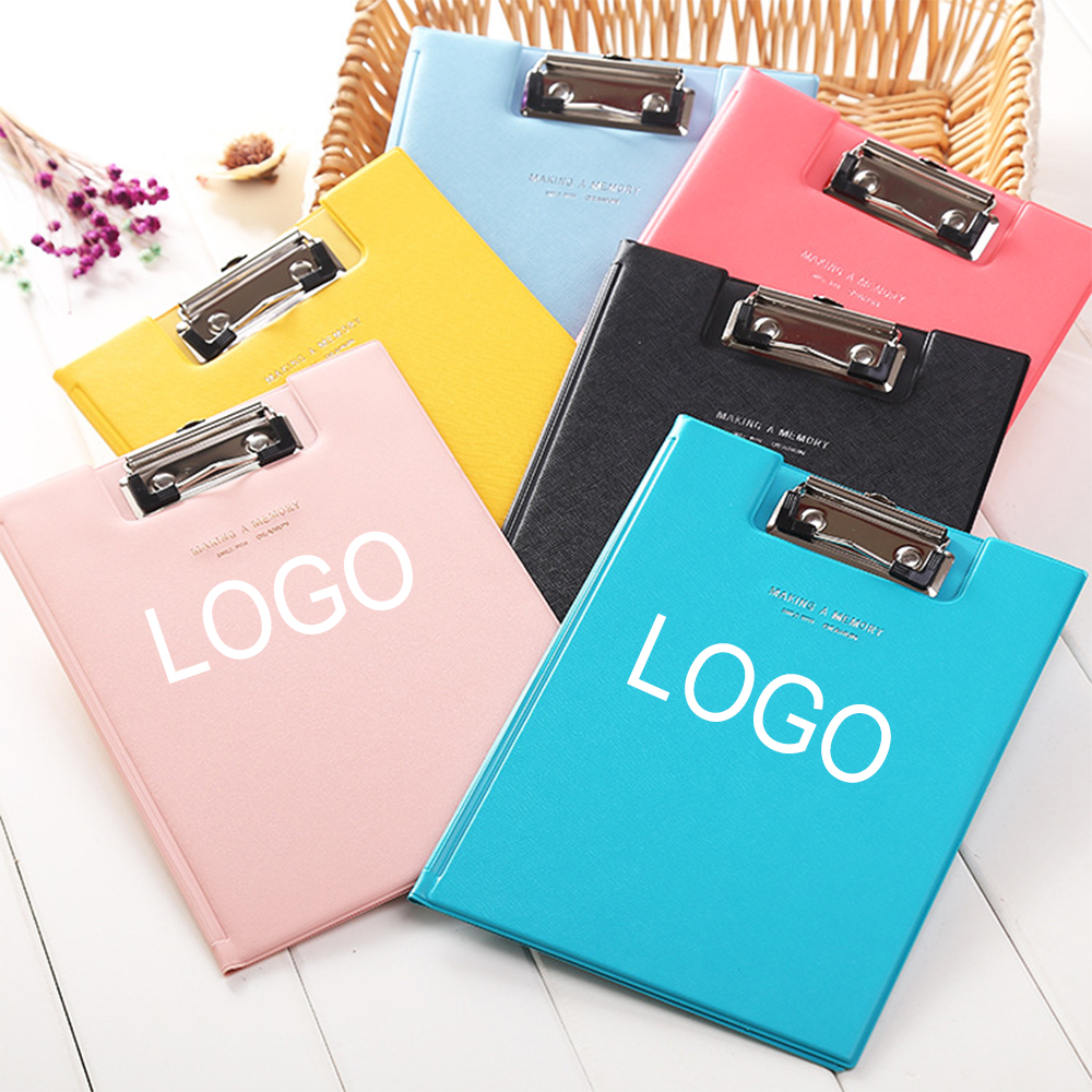 PU Leather A5 File Folder with Metal Clip 2
