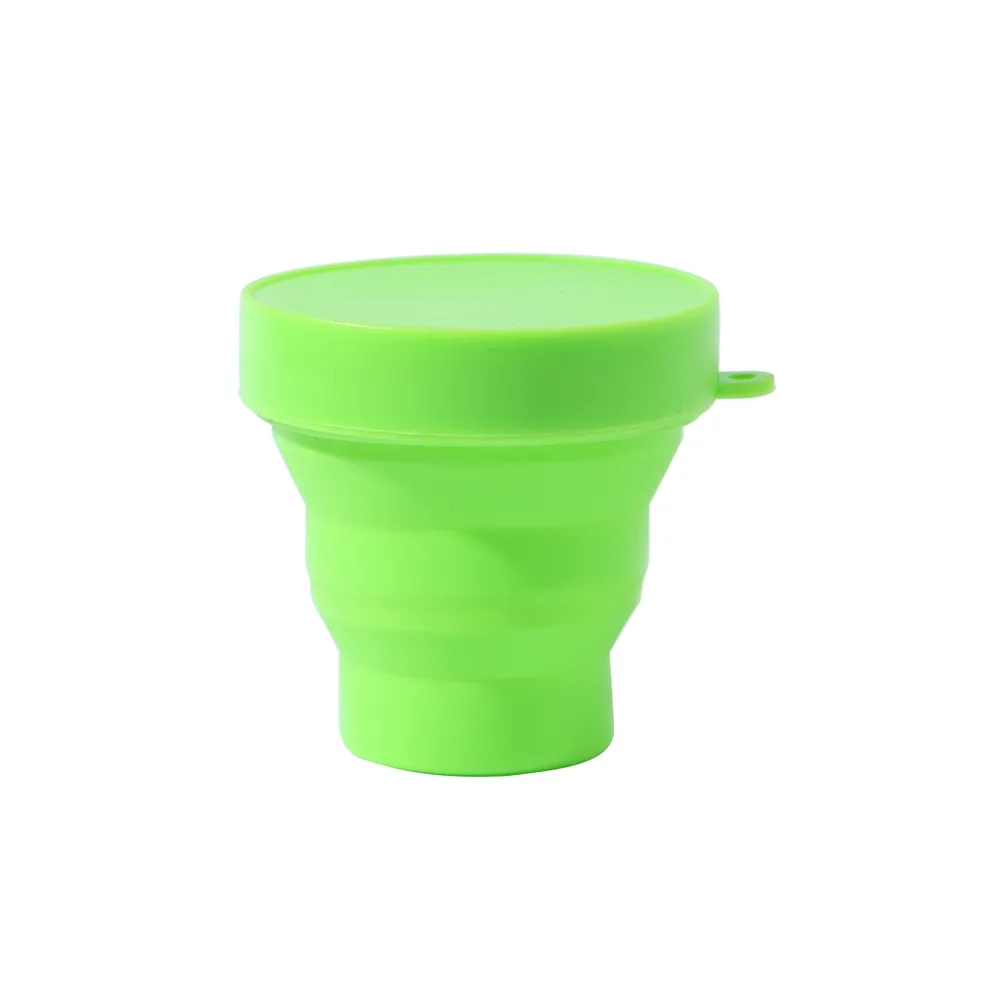 6OZ Portable Silicon Glue Folding Cup 4