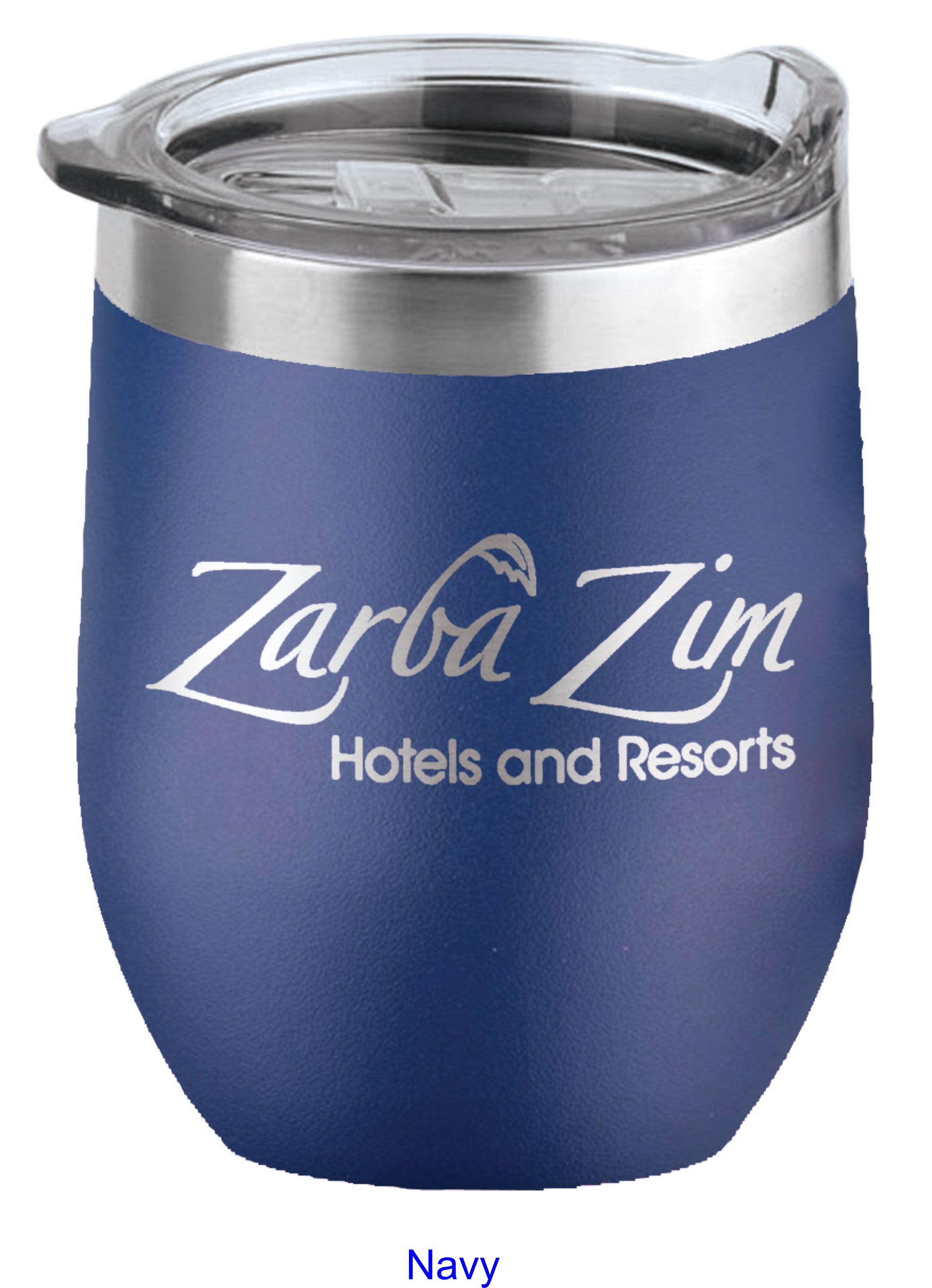 16 Oz. Tahoe Stemless Wine Glass w/Lid Stainless Steel 16