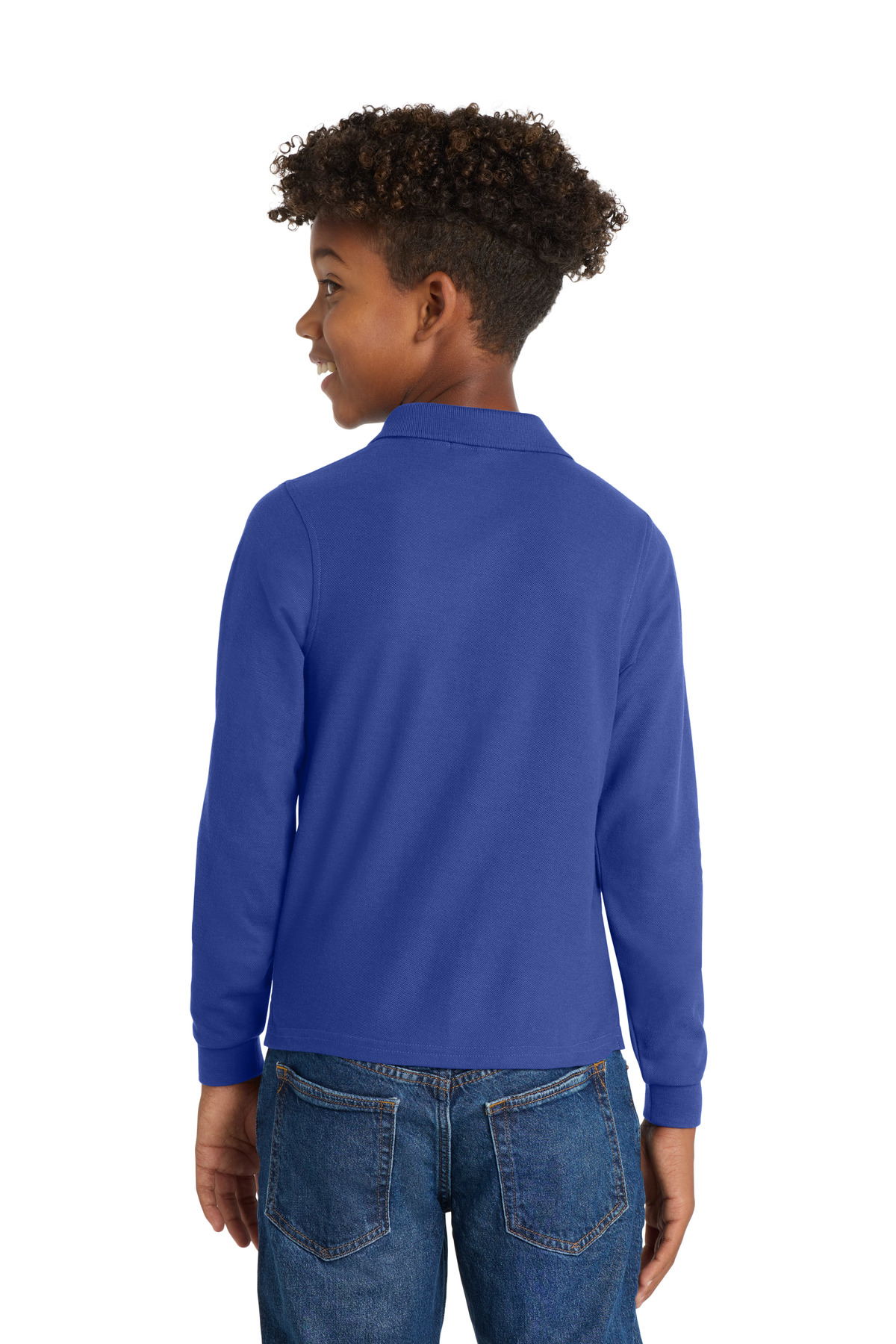 Port Authority Youth Long Sleeve Silk Touch Polo. Y500LS 45