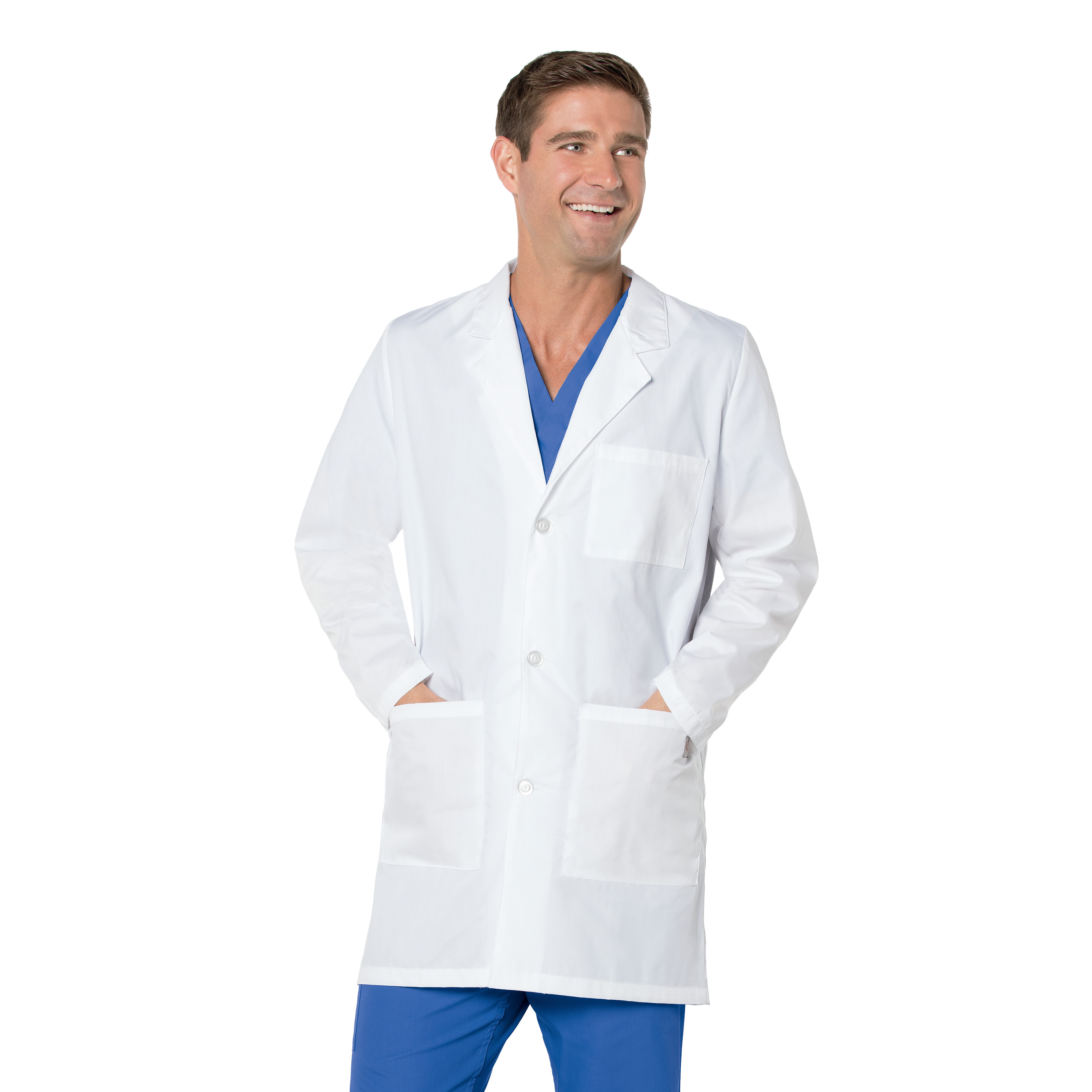 Landau - ScrubZone - Unisex Three-Pocket 35.5" Mid-Length Lab Coat