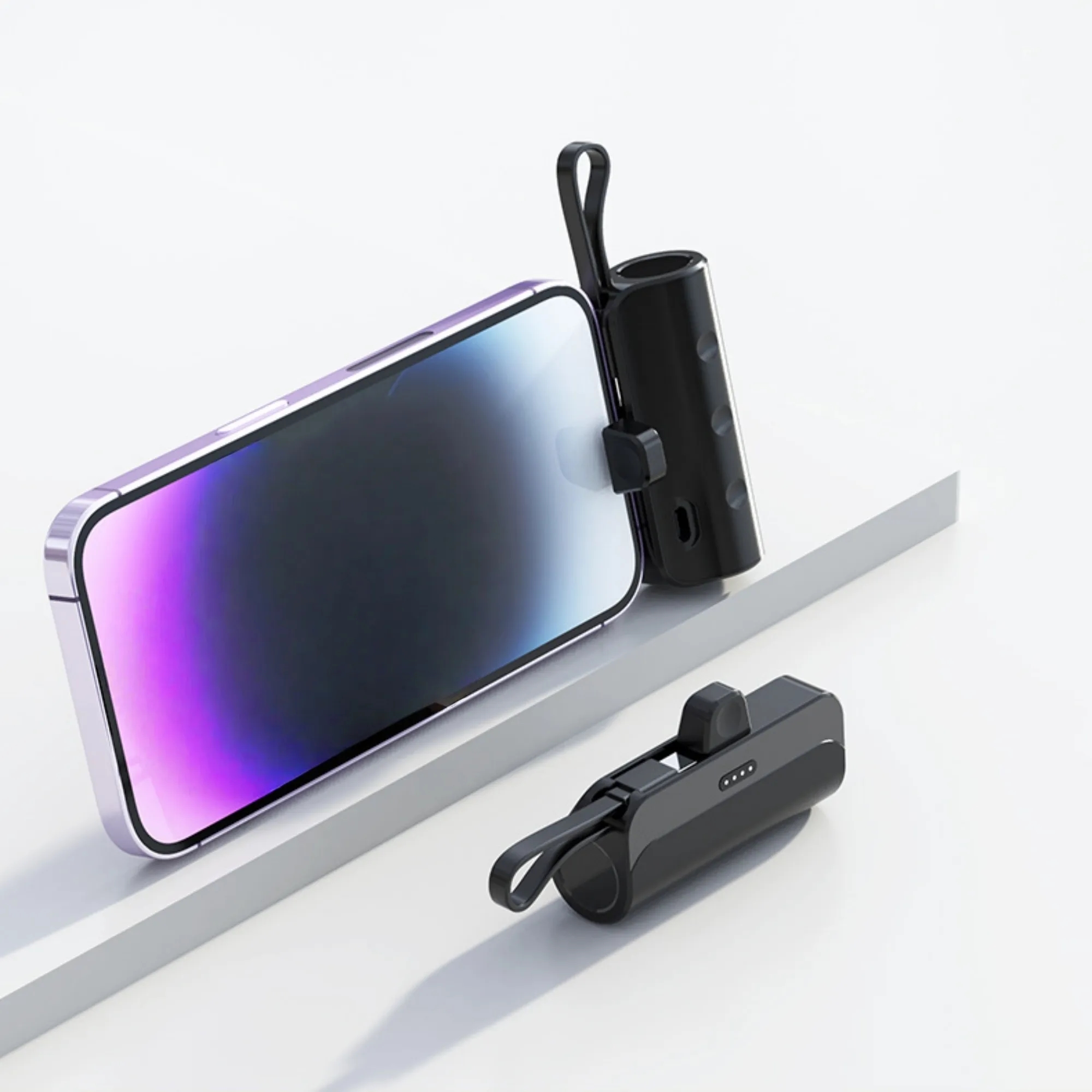 Capsule Power Bank With Built-in Cable 7