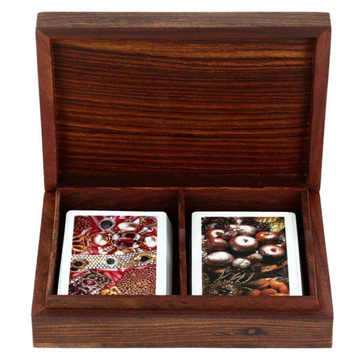 Wooden Playing Card Box 2