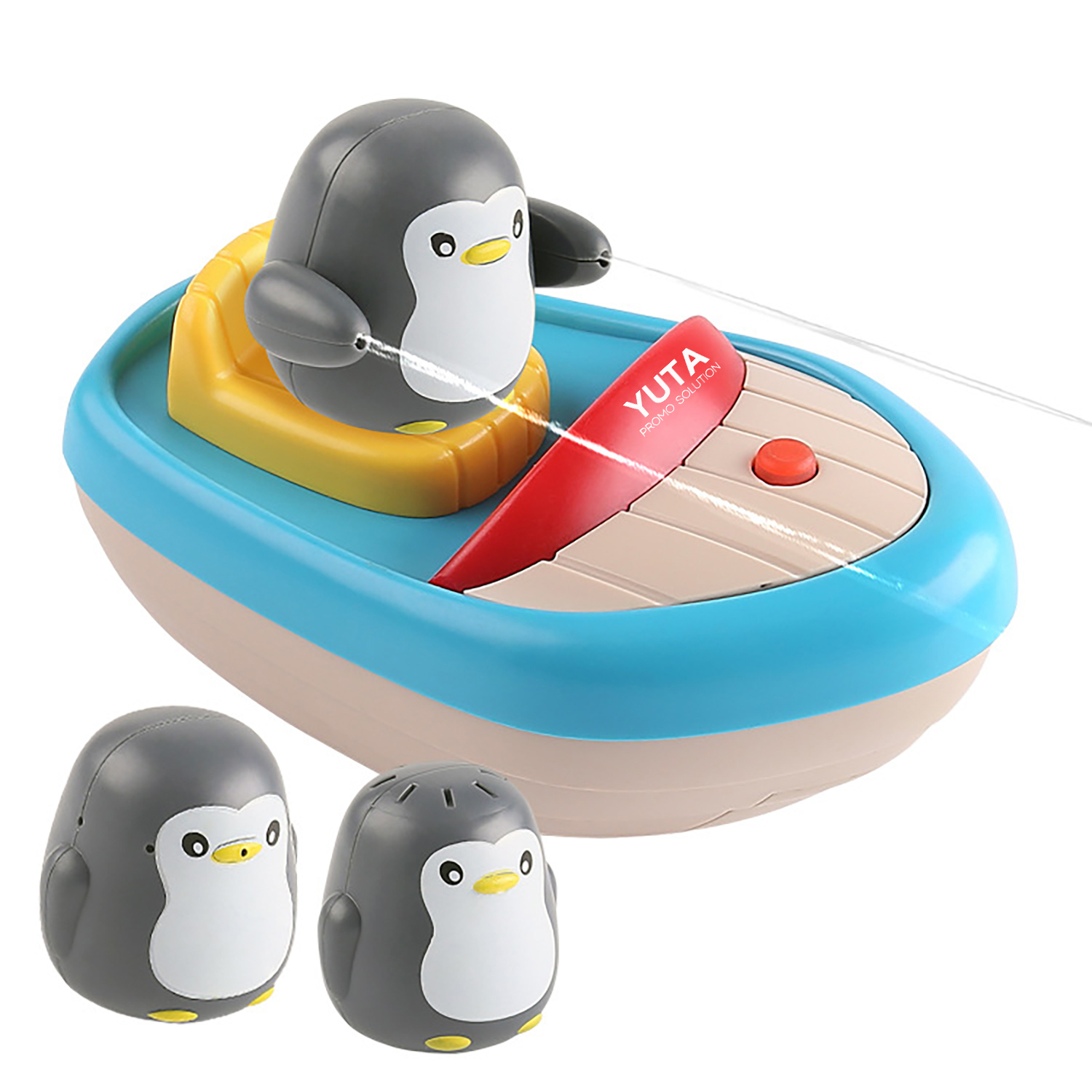 Baby Electric Spraying Penguin Boat Bath Toy 11