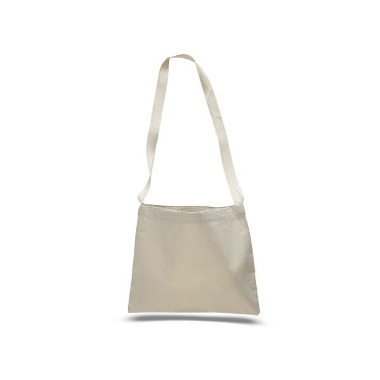 Small Canvas Messenger Bag - 14"x12" (Blank) 2