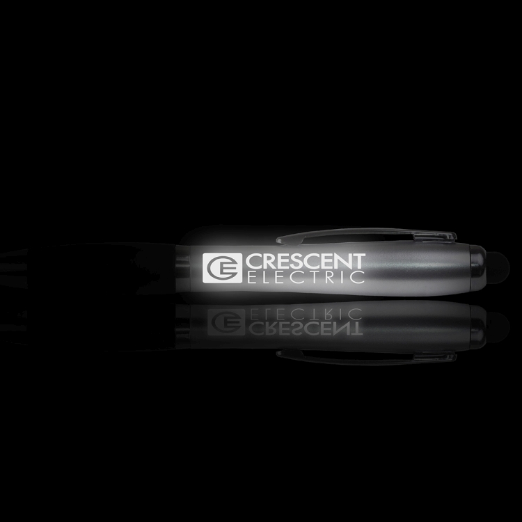 "The Cardiff" Laser Logo Light Up Stylus Pen 37