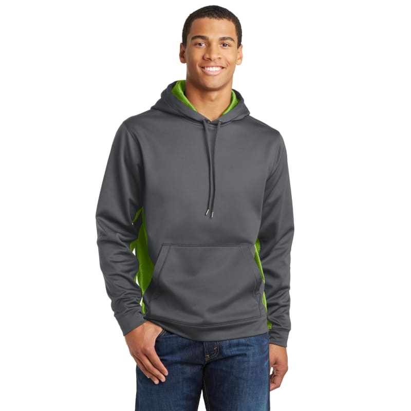 Sport-Tek Sport-Wick CamoHex Fleece Colorblock Hooded Pullover., custom hoodie or sweatshirt with logo imprint 11