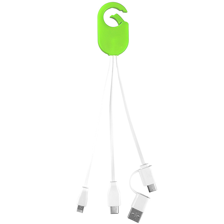 "WEBER" 5-in-1 Cell Phone Charging Cable with Carabiner Clip 15