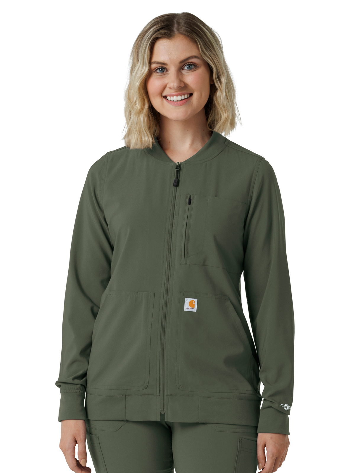 Carhartt Scrubs - Force Cross-Flex - Women's Six-Pocket Lightweight Scrub Jacket 1