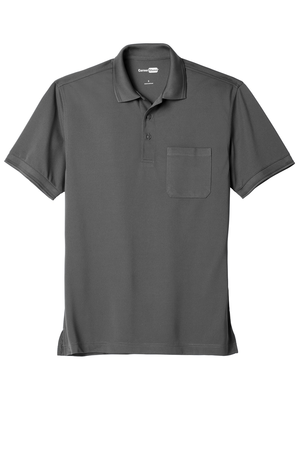 PeekPocket CornerStone® Industrial Snag-Proof Pique Pocket Polo 4