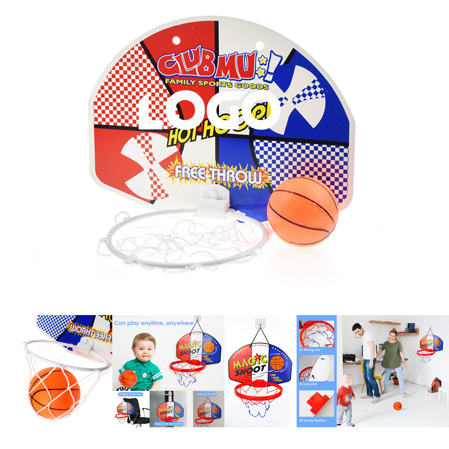 Mini Basketball & Hoop Set