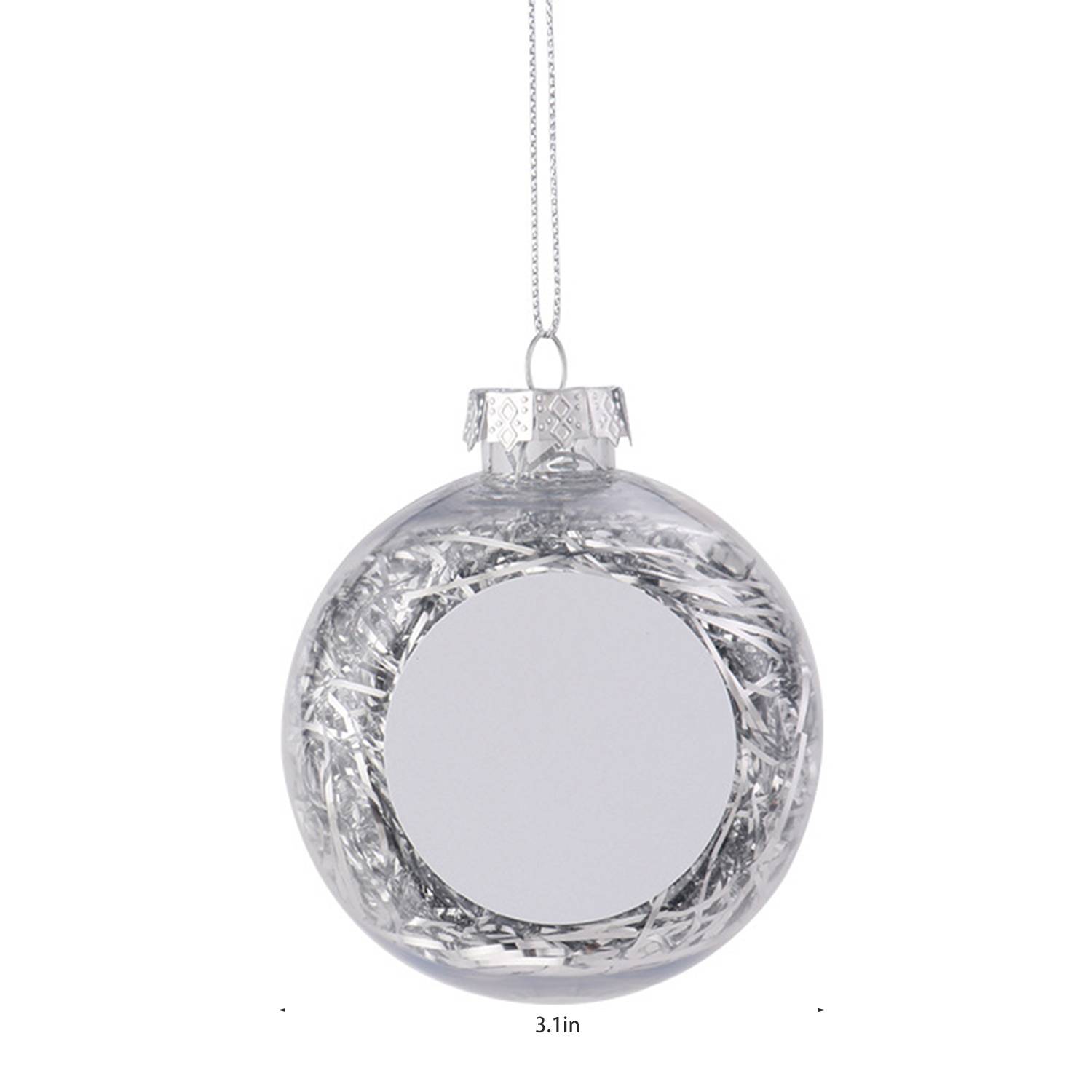 Plastic Christmas Ornament, promotional household item with logo imprint 4