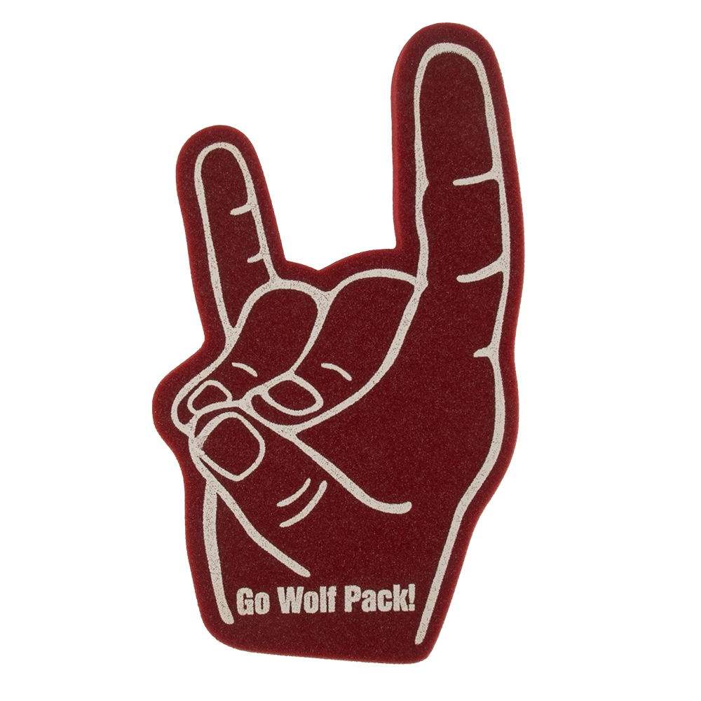 18" Wolf Sign Foam Mitt 12