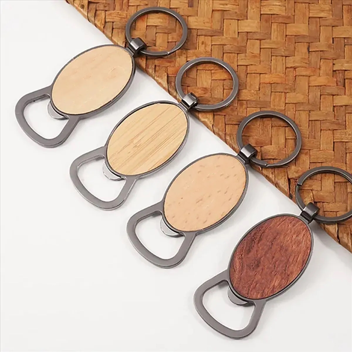 Wooden Bottle Opener Keychains 2