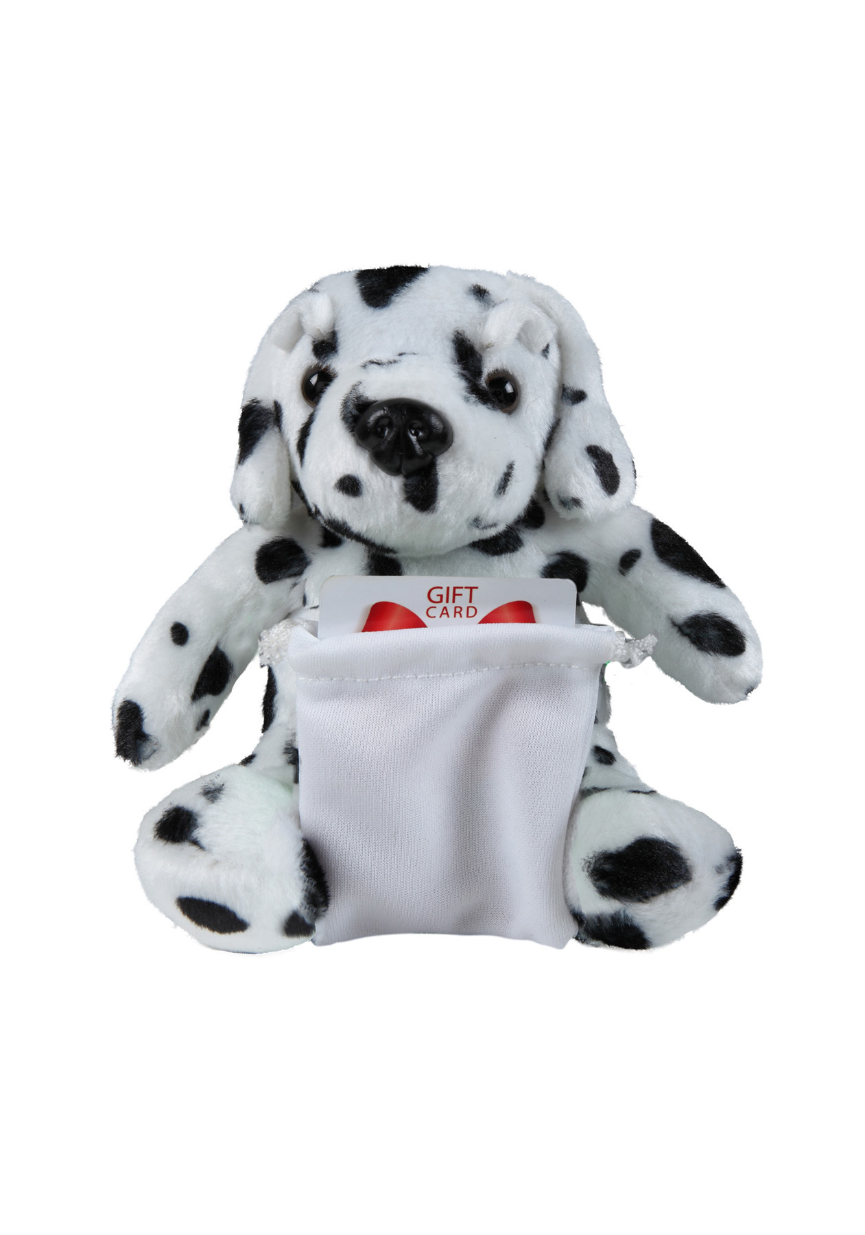 soft plush Dalmatian with gift card sack 2