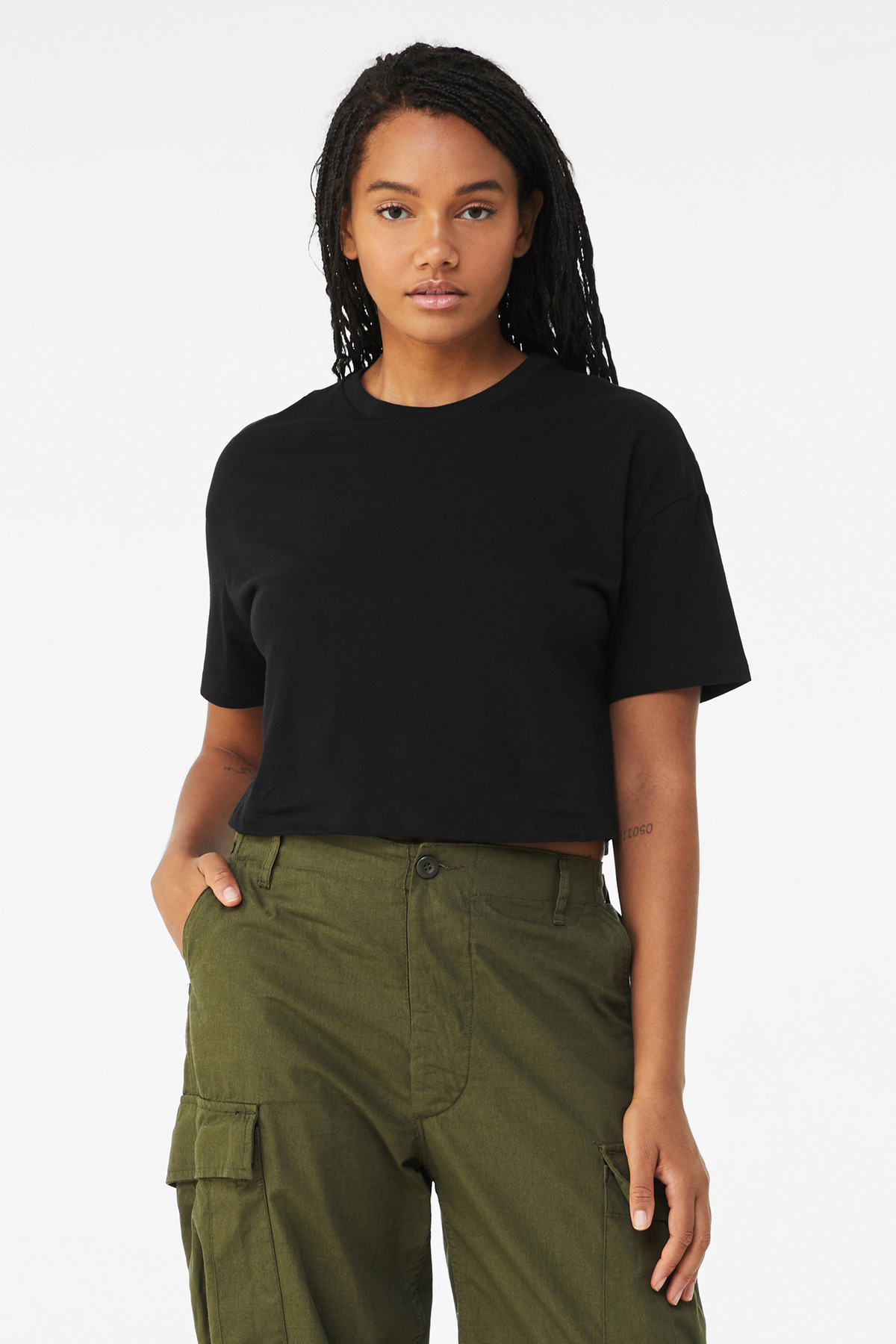 BELLA+CANVAS Women's Jersey Crop Tee BC6482 13