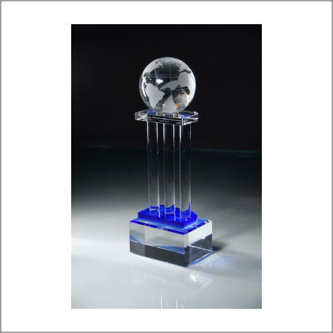 Crystal Globe On Pillars 2