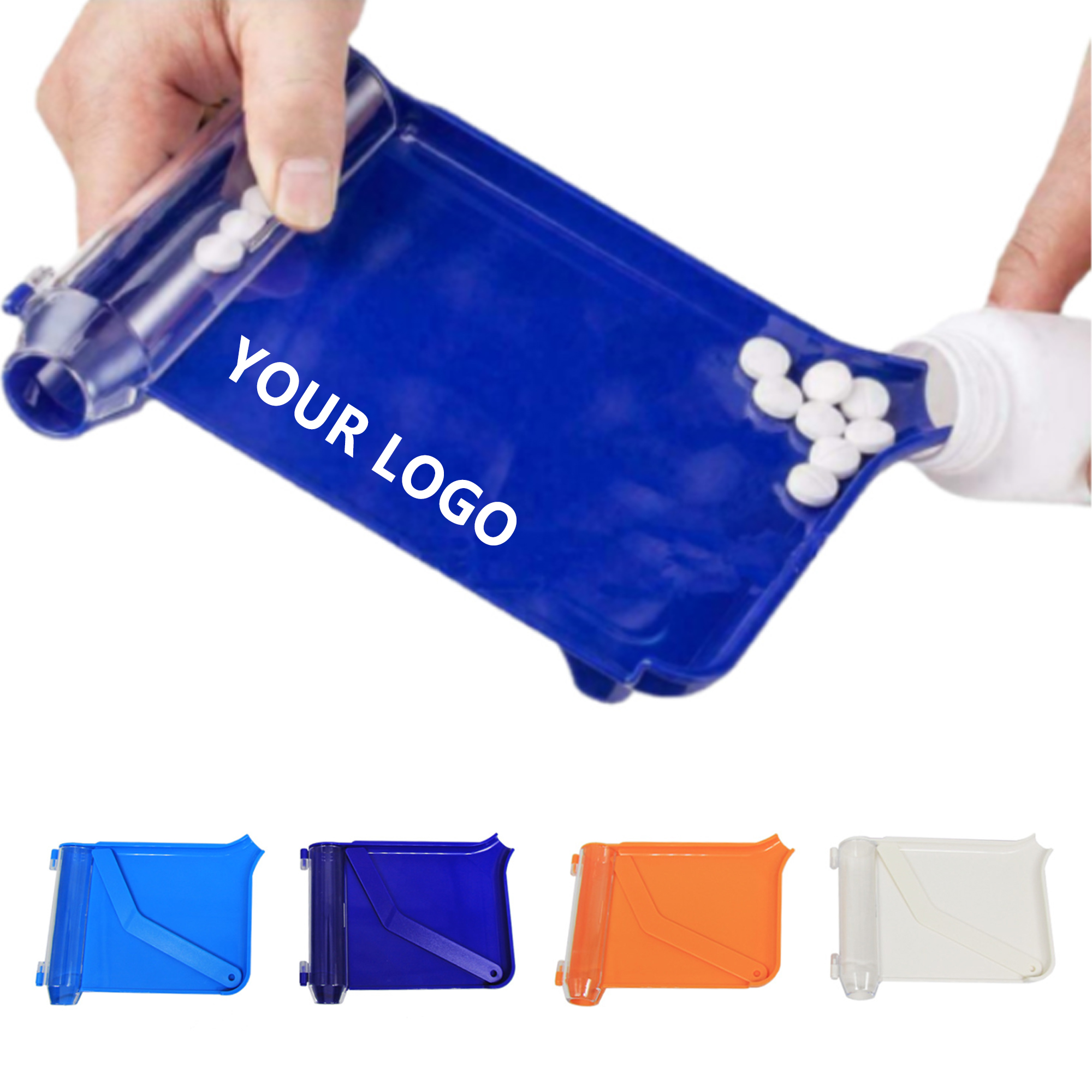 ABS Pill Counting Tray with Spatula 2