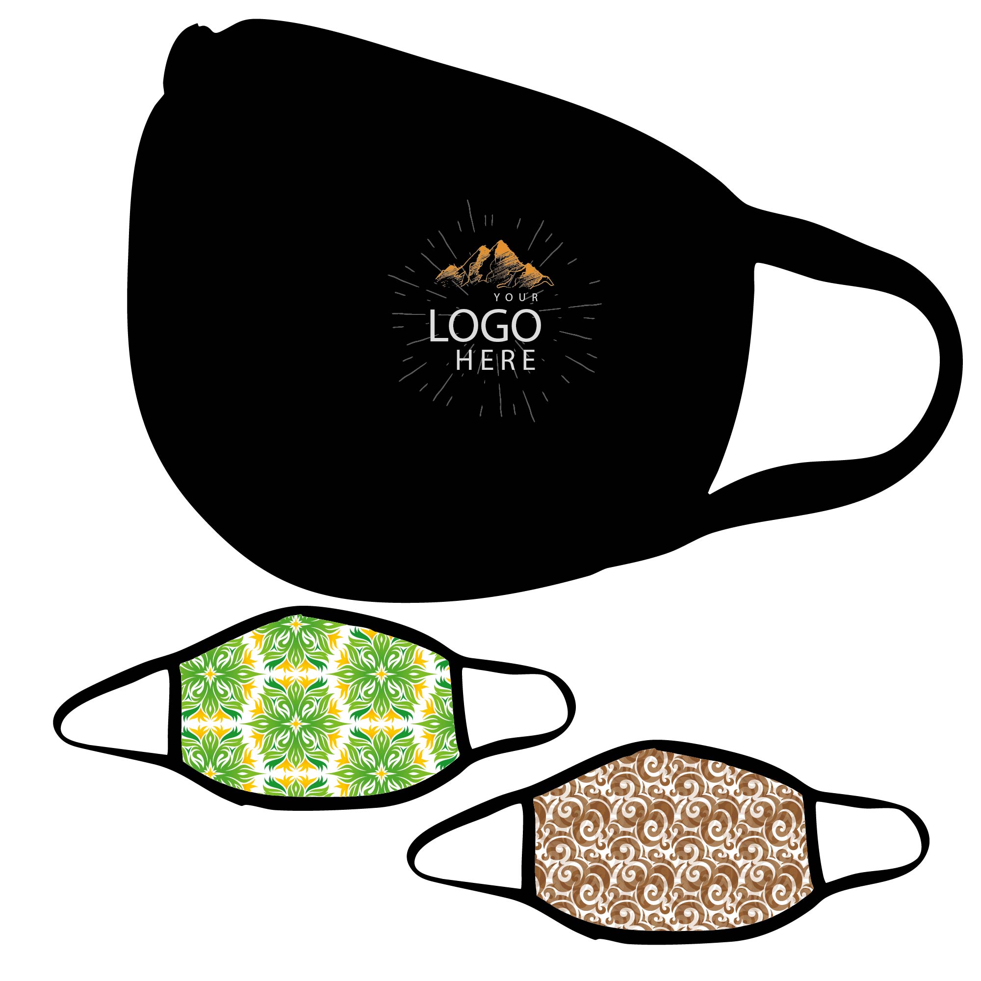 Reusable 3-Layer Cotton Face Mask 1