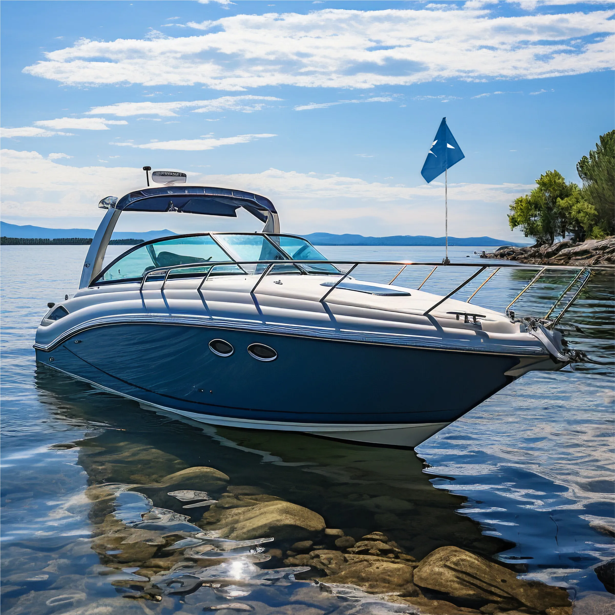 48" Telescopic Boat Flag Pole 8