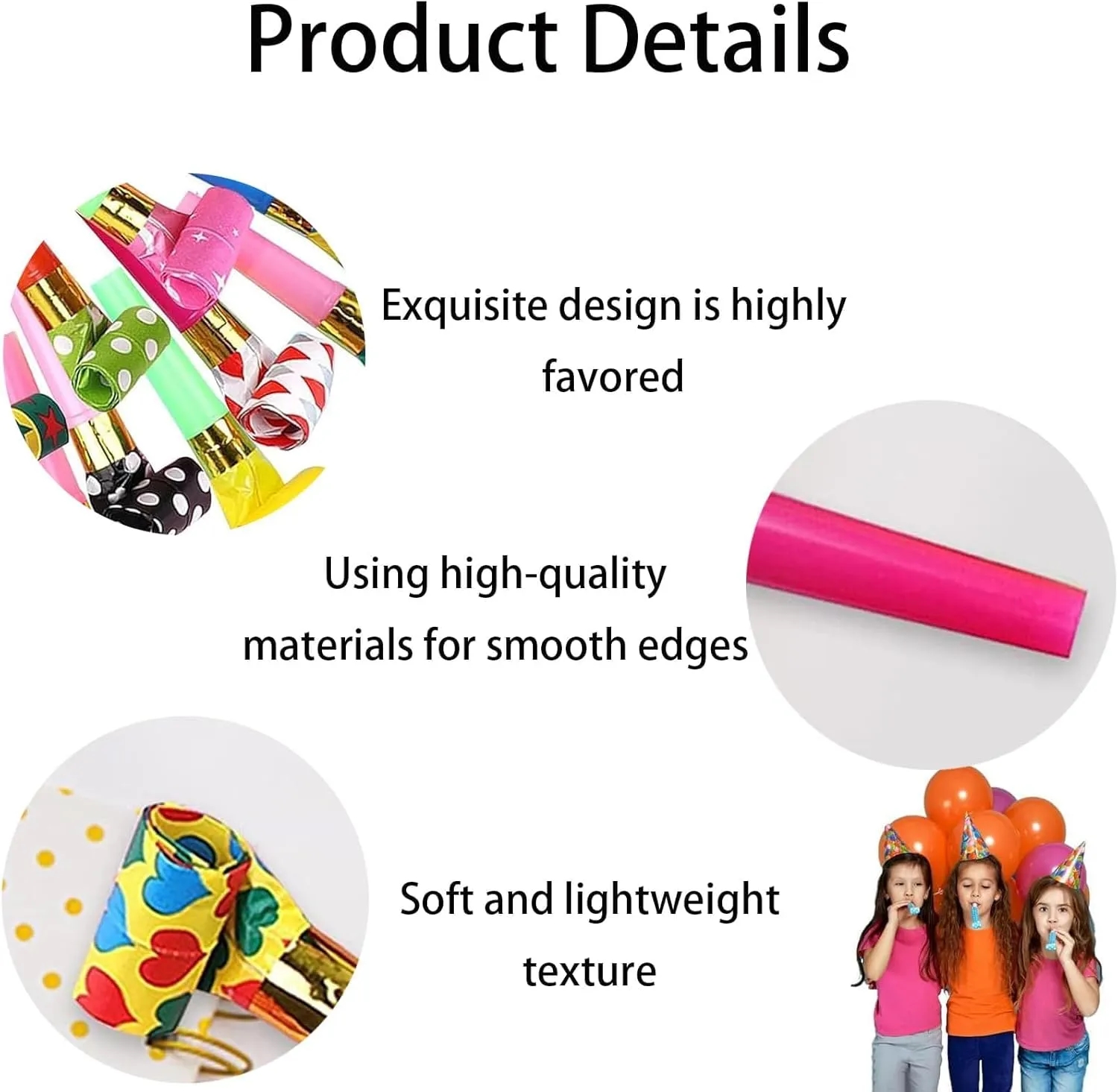 Colourful Funny Party Blowers Whistles 3