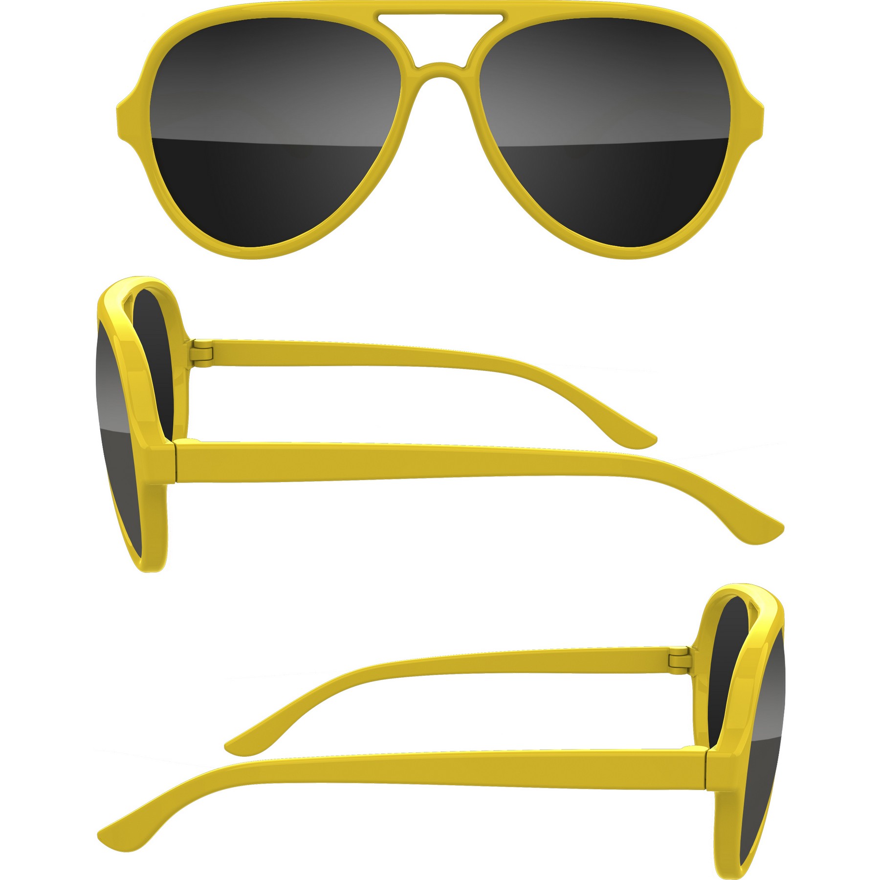 Aviator Sport Sunglasses w/ Full Color Arm Imprint 8