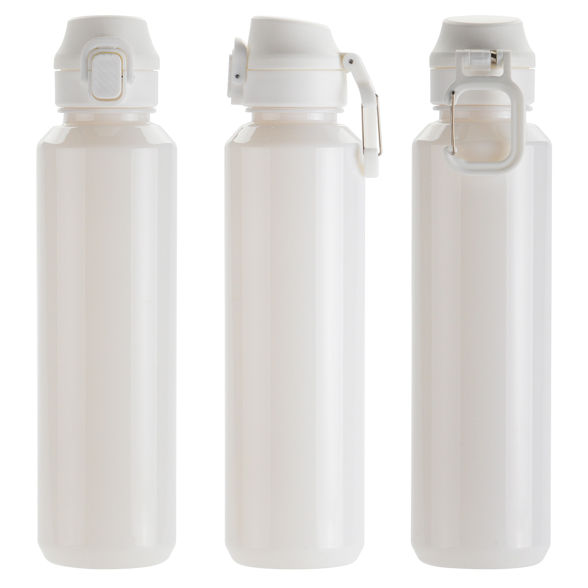 Switchback 27 oz RPET Bottle with Snap-Top Lid & Carabiner 4