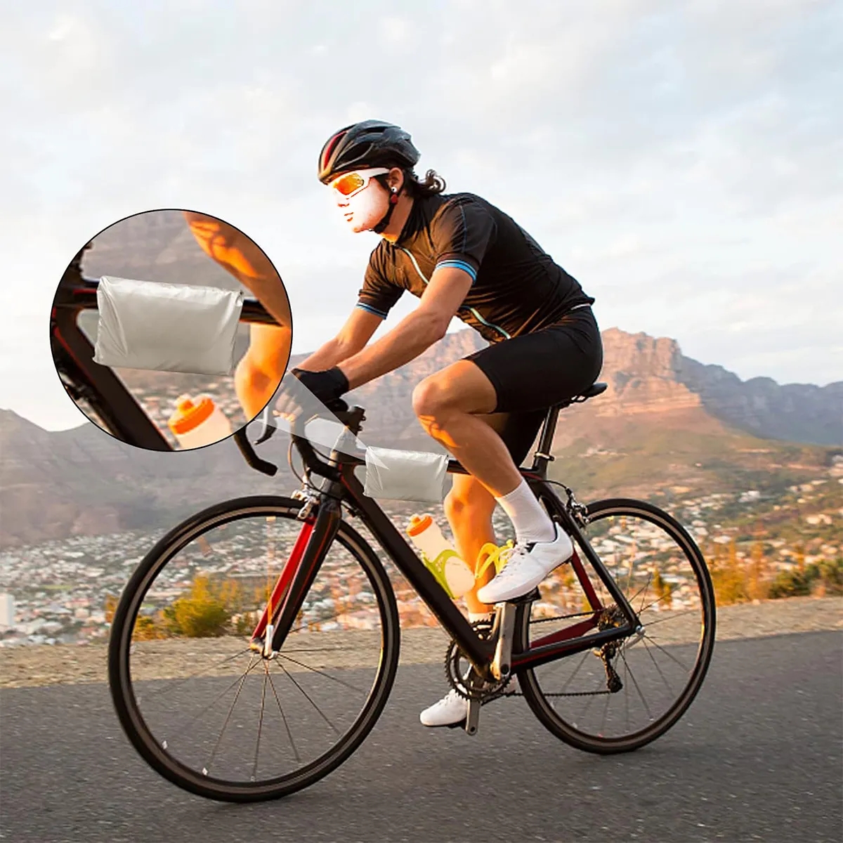 Sun UV Dustproof Waterproof Bike Cover With Lock Hole 3