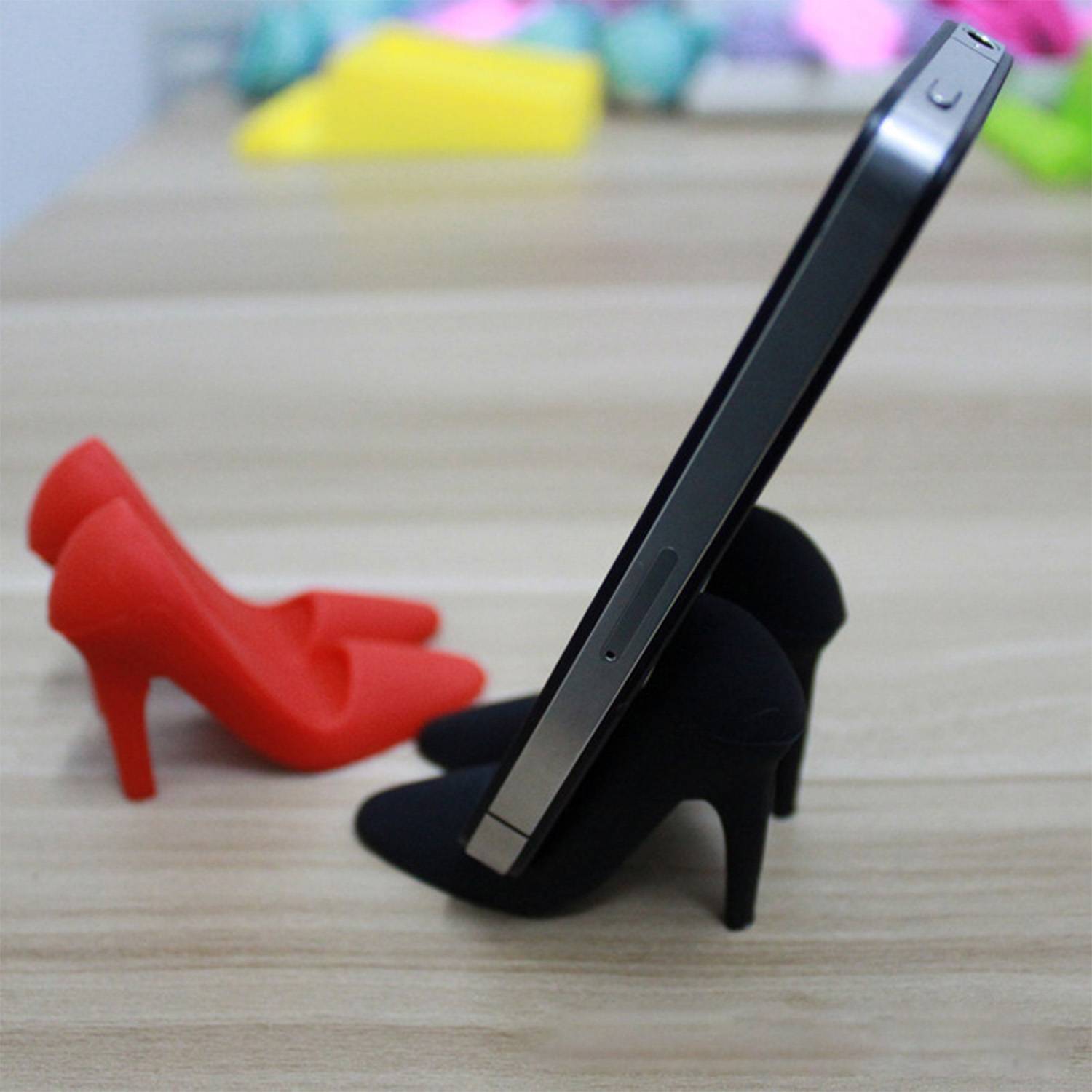Mini High Heels Silicone Cell Phone Holder 5