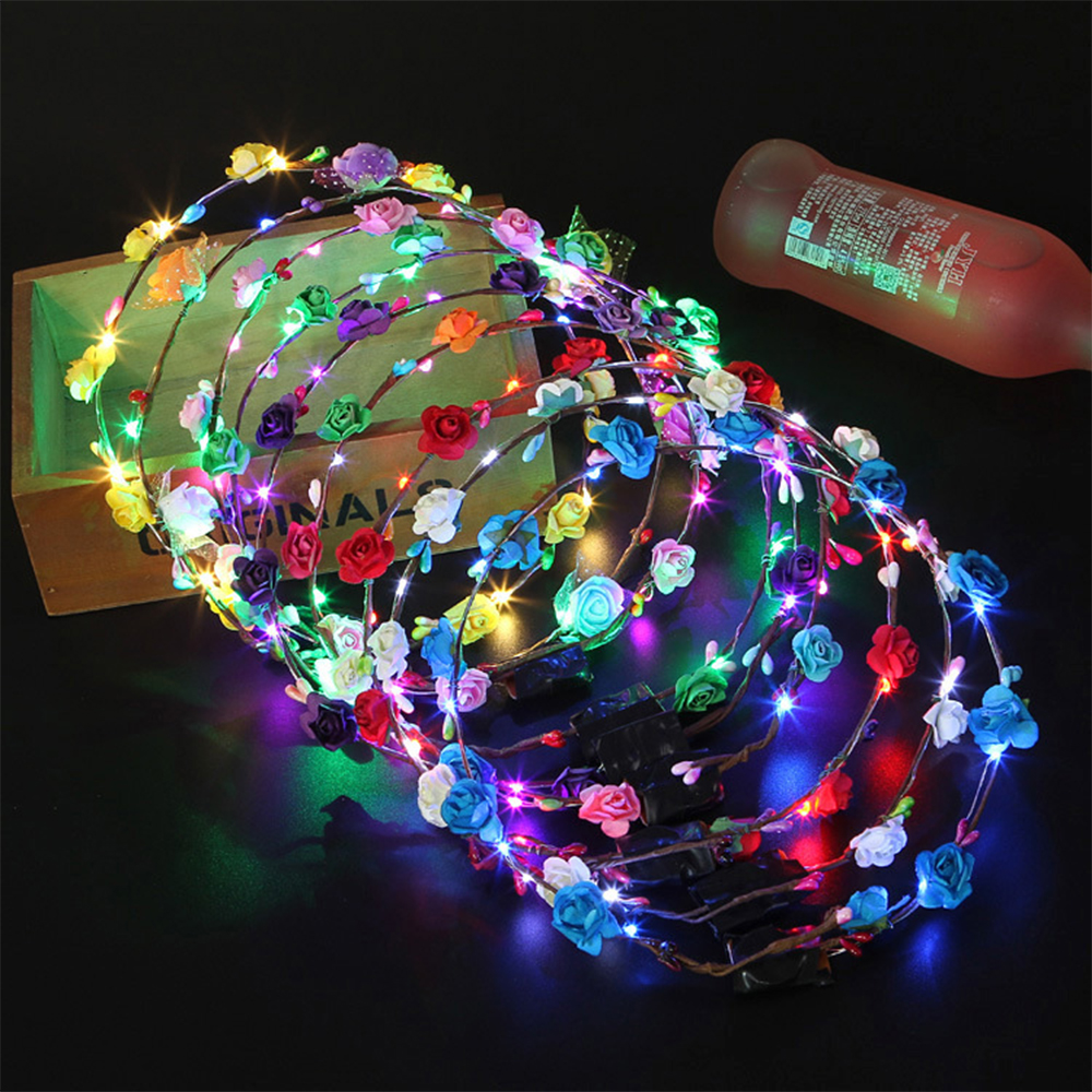 LED Flower Crown Headdress 5