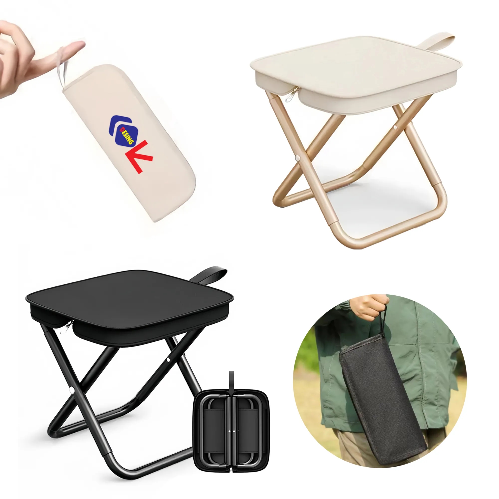 Portable Outdoor Folding Stool 2