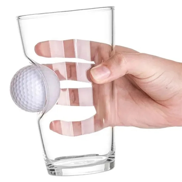 Golf Ball Design Beer Mug - Unique Embedded Glassware 5