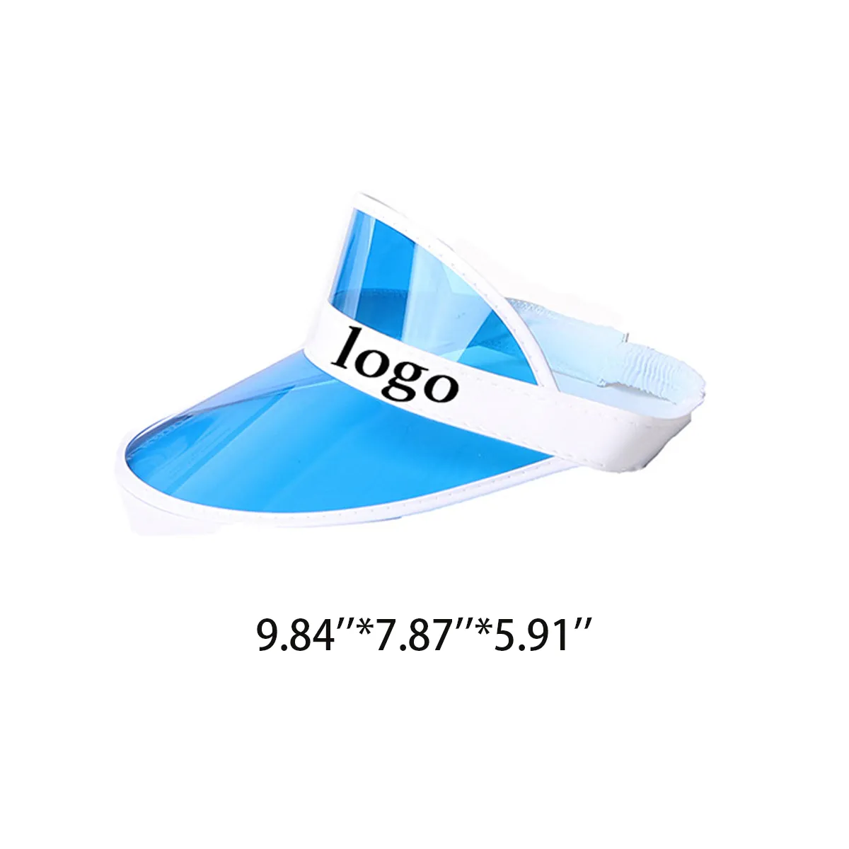 Casino Style Cap Visor Clear Sun Beach Hat 4
