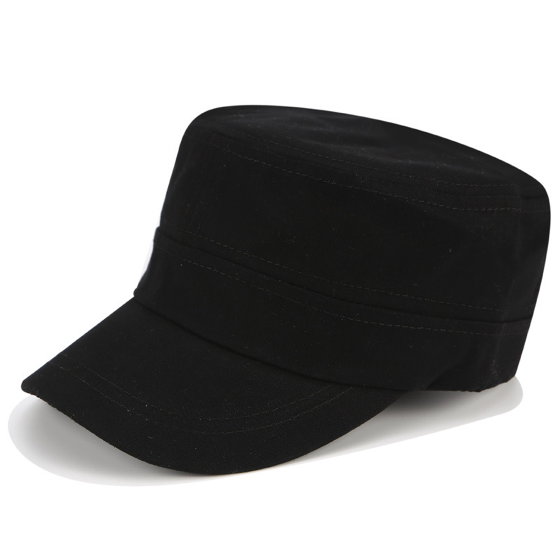 Cotton Summer Simple Monochrome Flat Hat For Men 2