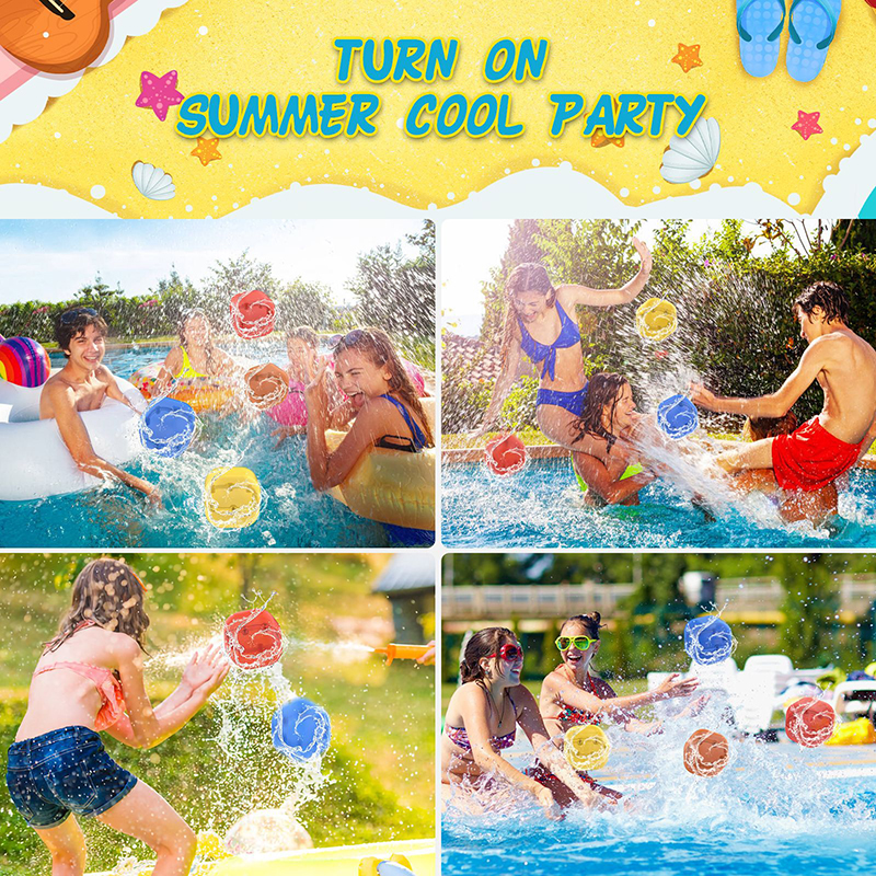 Water Balloons Quick Fill Self Sealing for Kids Adults 13