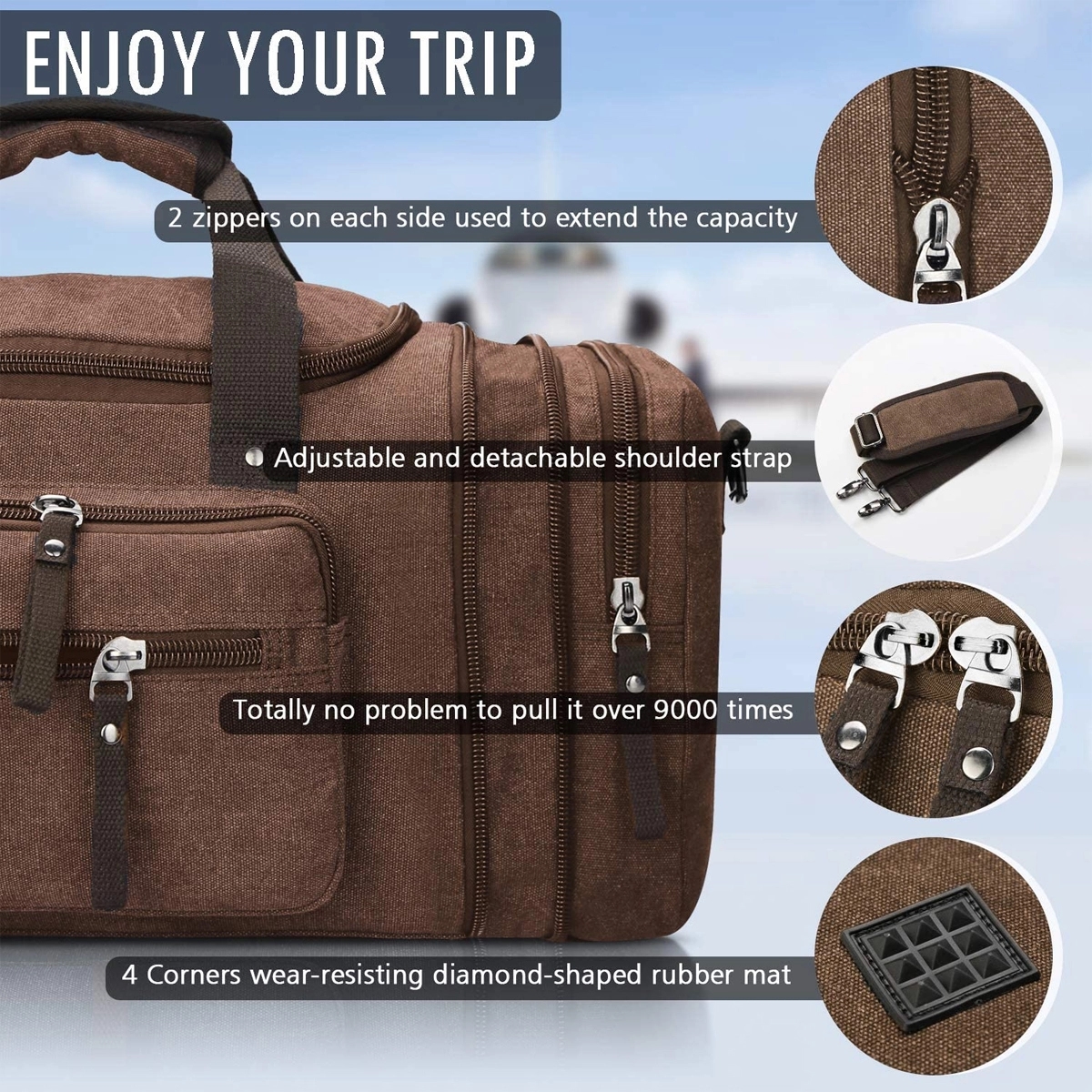 Canvas Travel Duffel Bag 5