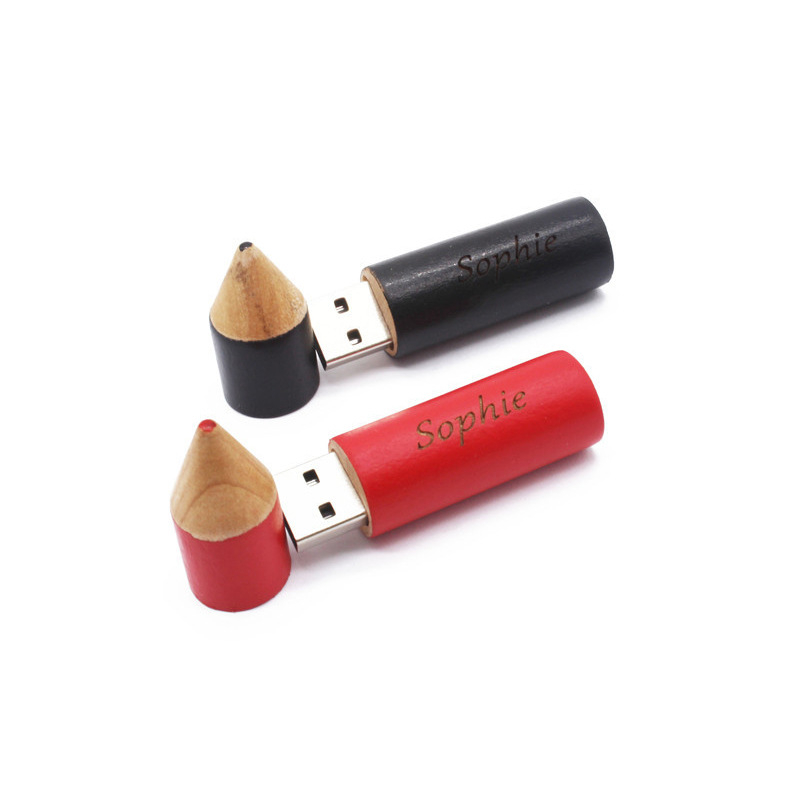 1 GB Wooden Pencil USB Flash Drive